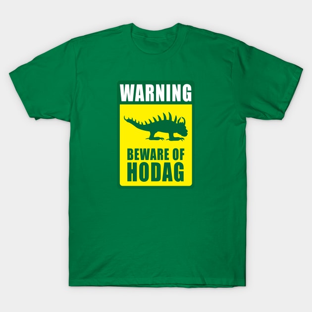 Warning Beware of Hodag Packers Colors T-Shirt by BlueSkyTheory